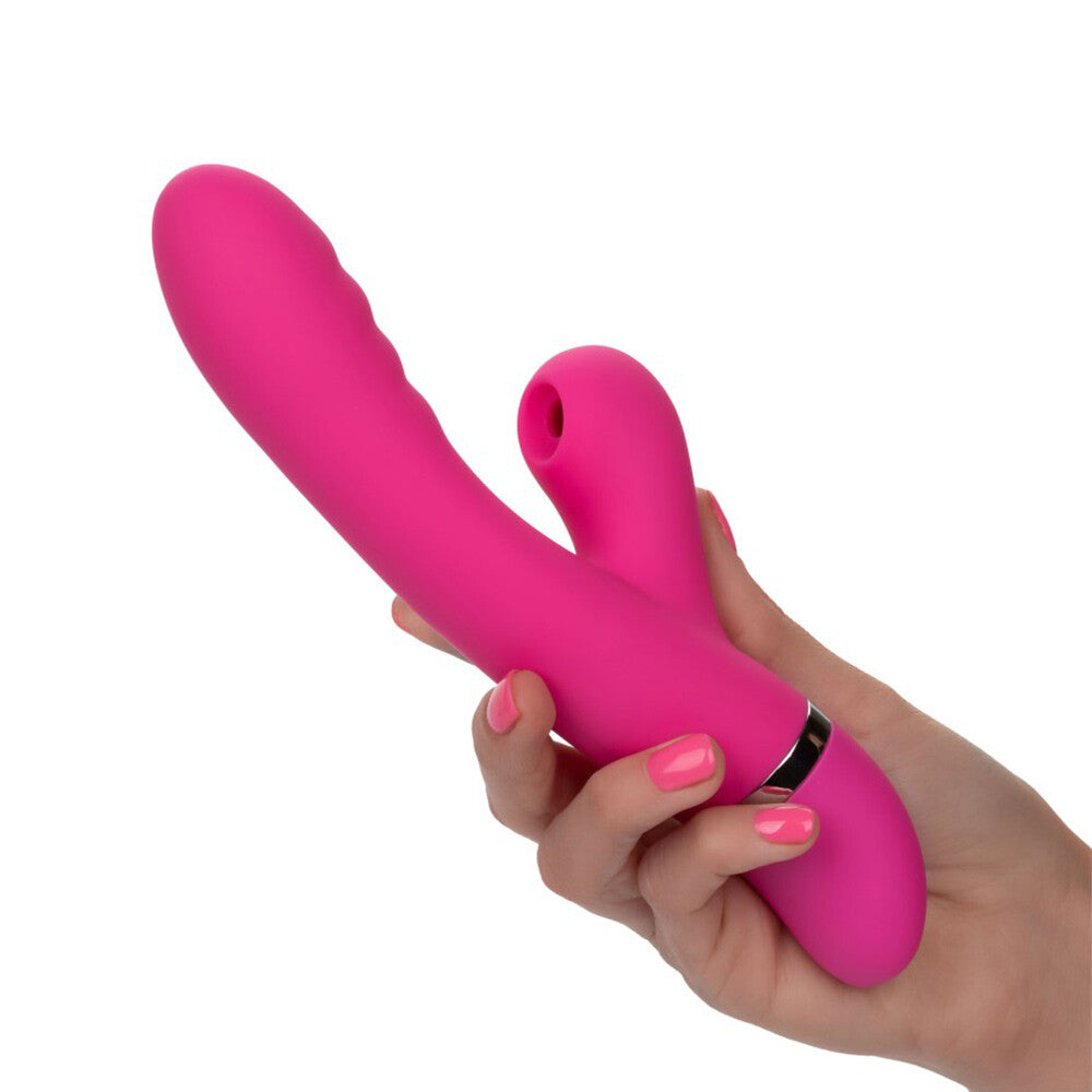 Foreplay Frenzy Pucker – Dual Motor Rabbit Vibrator with Suction > Vibrators > Ladies > Rabbit - Tophatter Daily Deals