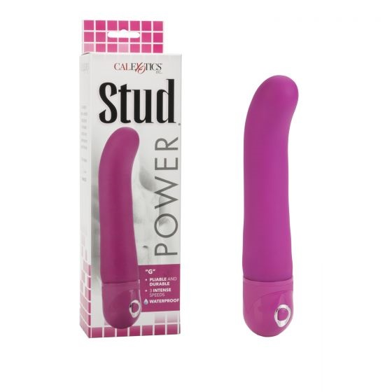 Power Stud G Waterproof Vibrator Pink 6.75 Inch Flexible Body-Safe PVC with 3 Speeds > Sex Toys For Ladies > G-Spot Vibrators - Tophatter Daily Deals