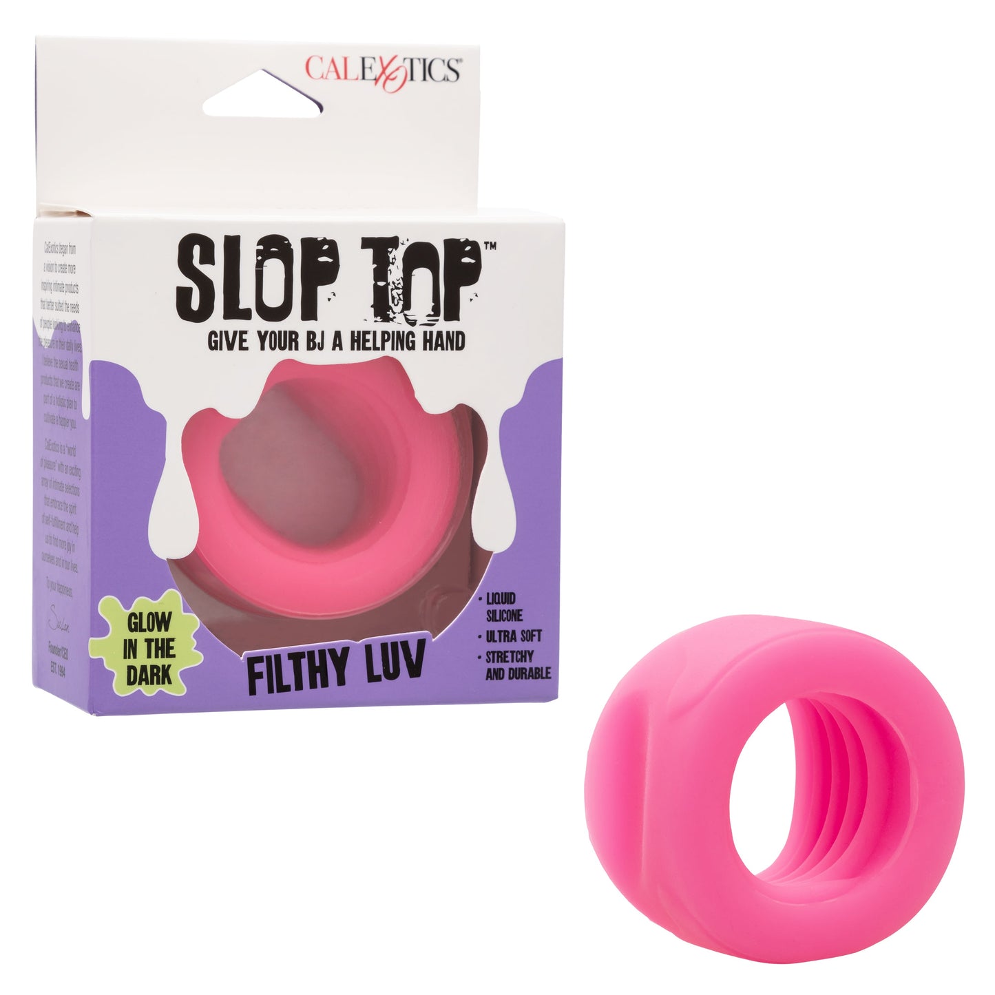 Slop Top Filthy Luv – Waterproof Liquid Silicone Textured Stroker > Sex Toys For Men > Masturbators > Manual - Tophatter Daily Deals