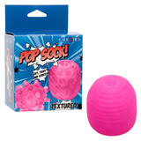 Pop Sock Textured Pink Soft Tight Stretchy Reversible Masturbator with Dual Sensations and Suction Closure > Sex Toys For Men > Masturbators Cup - Tophatter Daily Deals