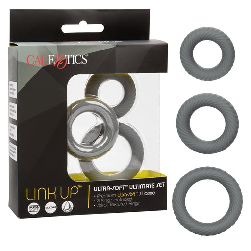 Link Up Ultra Soft Ultimate – Plush Stretchy Cock Ring Set > Cock Ring > Sets - Tophatter Daily Deals