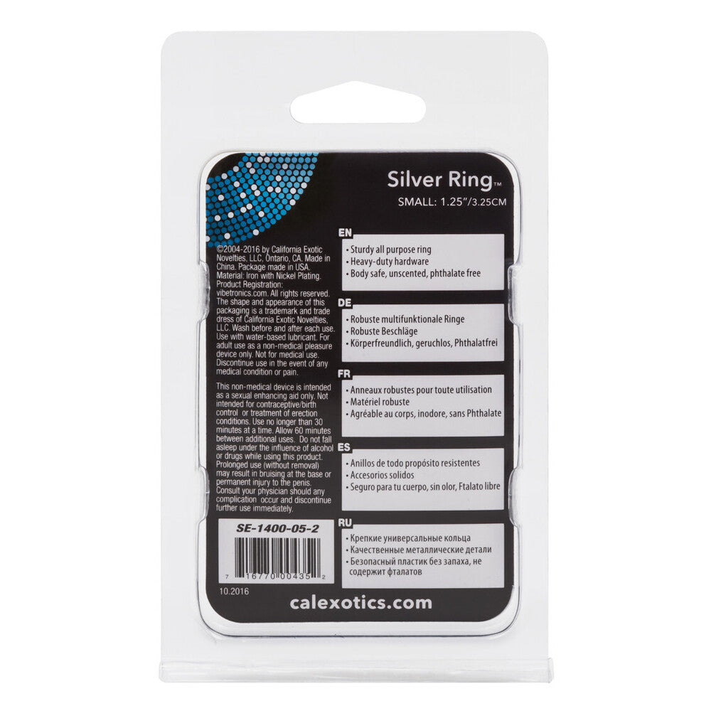 Silver Ring Penis Ring Small > Cock Ring > Metal - Tophatter Daily Deals