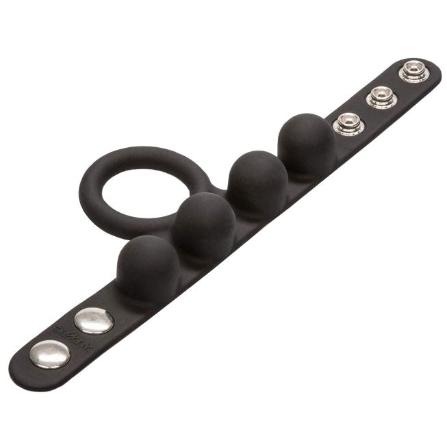 Medium Weighted Penis Ring and Ball Stretcher – Silicone Constriction Device > Sex Toys For Men > Ball Stretchers - Tophatter Daily Deals