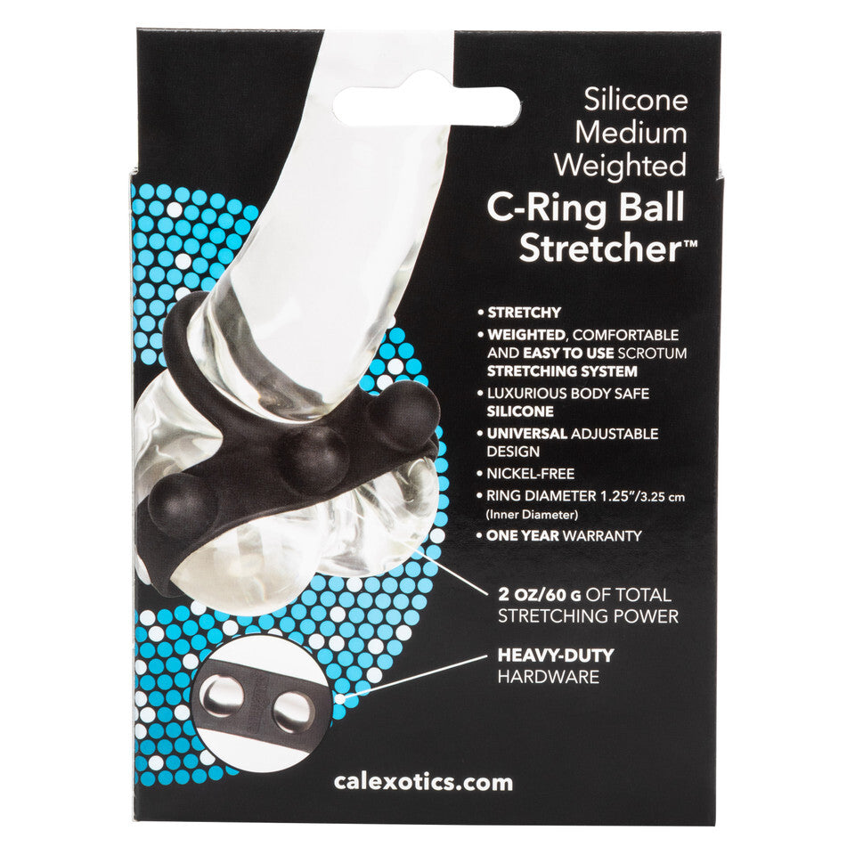 Medium Weighted Penis Ring and Ball Stretcher – Silicone Constriction Device > Sex Toys For Men > Ball Stretchers - Tophatter Daily Deals