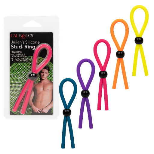 Julian's Silicone Stud Ring – Premium Stretchy Silicone Enhancer Ring > Cock Ring > Adjustable - Tophatter Daily Deals