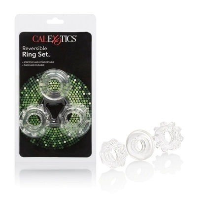 Reversible Ring Set – Stretchy Durable Erection Enhancers 3-Piece Set > Cock Ring > Sets - Tophatter Daily Deals