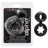 Alpha Liquid Silicone Dual Magnum Ring Black Stretchy Comfortable Size > Cock Ring > Sling - Tophatter Daily Deals