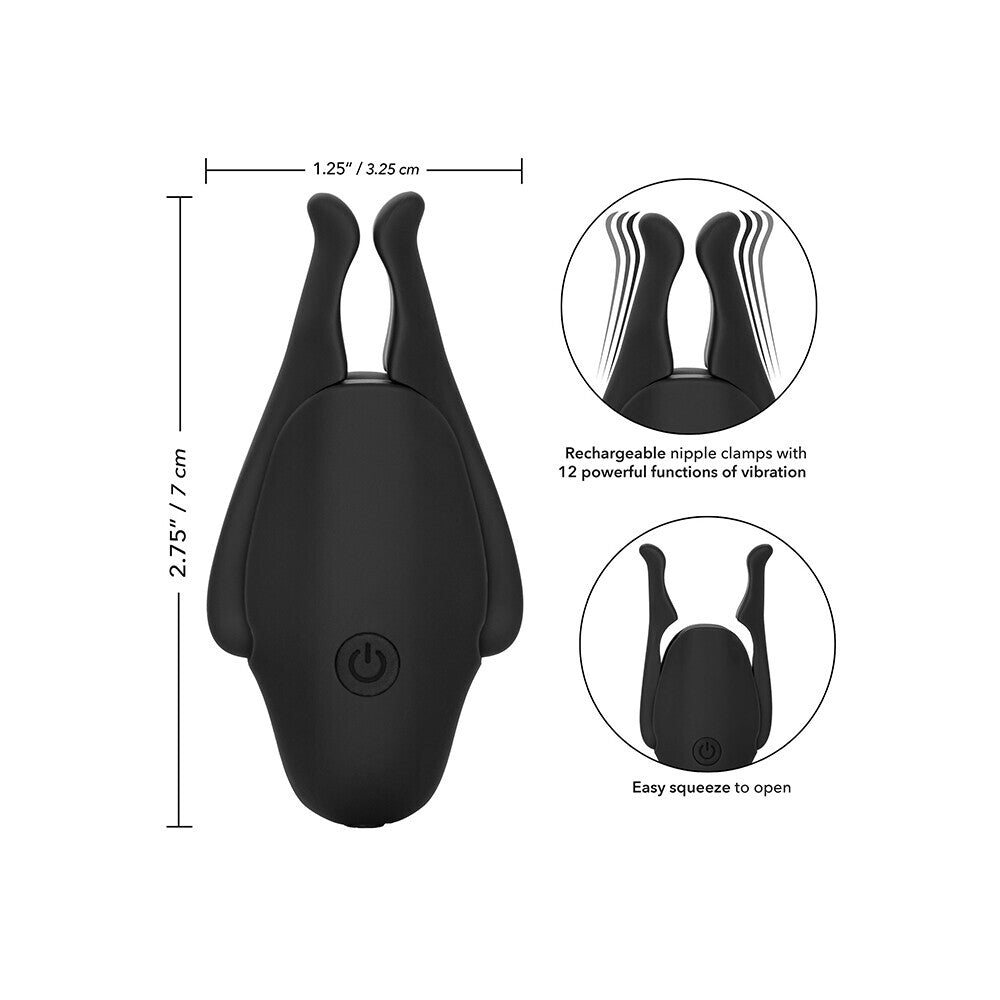 Rechargeable Nipplettes – Vibrating Adjustable Nipple Clamps > Sex Toys > Nipple Stimulators - Tophatter Daily Deals