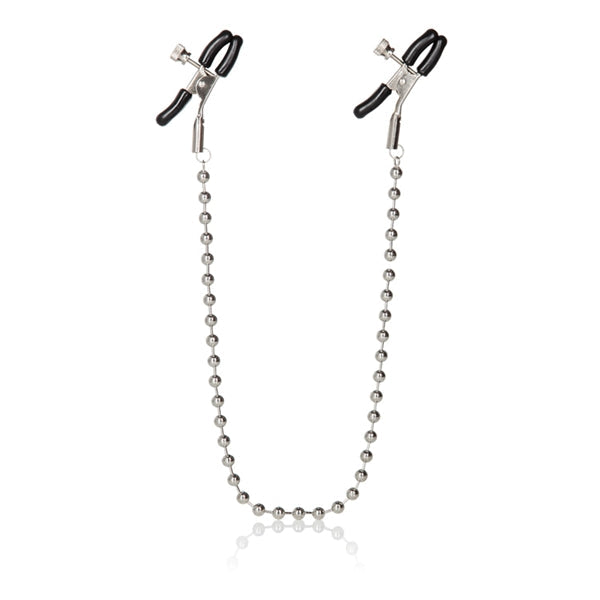 Nipple Play Silver Beaded Nipple Clamps Nipple Clamps - Tophatter Daily Deals