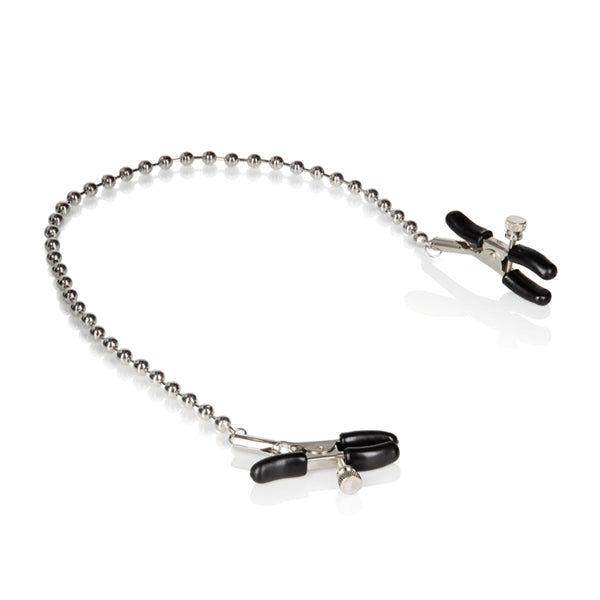Nipple Play Silver Beaded Nipple Clamps Nipple Clamps - Tophatter Daily Deals