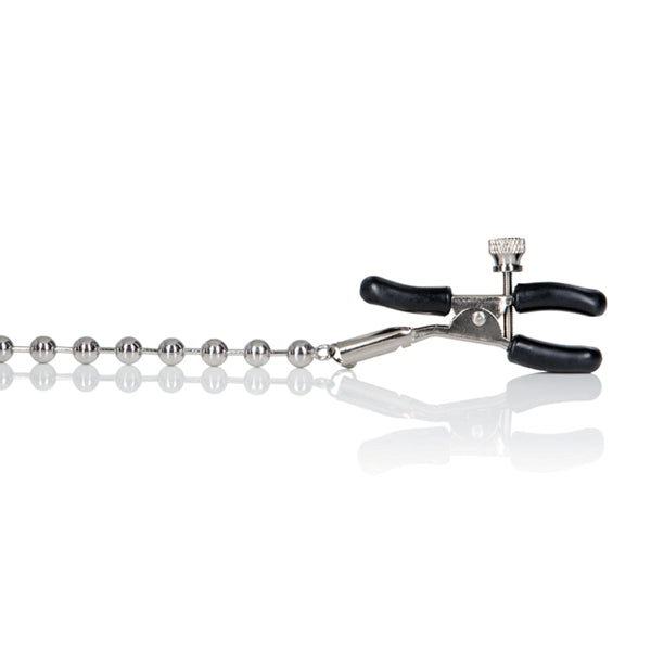 Nipple Play Silver Beaded Nipple Clamps Nipple Clamps - Tophatter Daily Deals