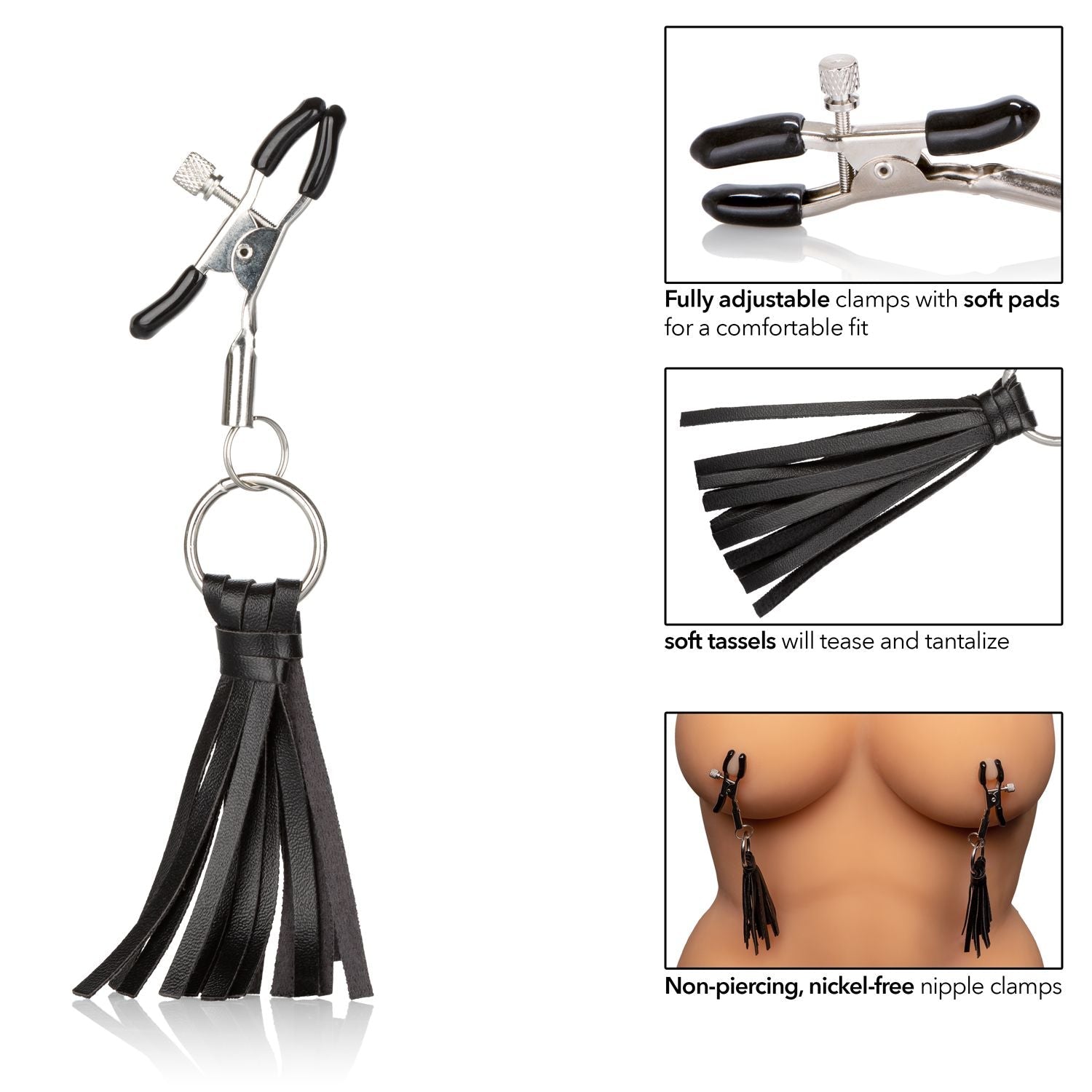 Nipple Play Playful Tassels Nipple Clamps Nipple Clamps - Tophatter Daily Deals