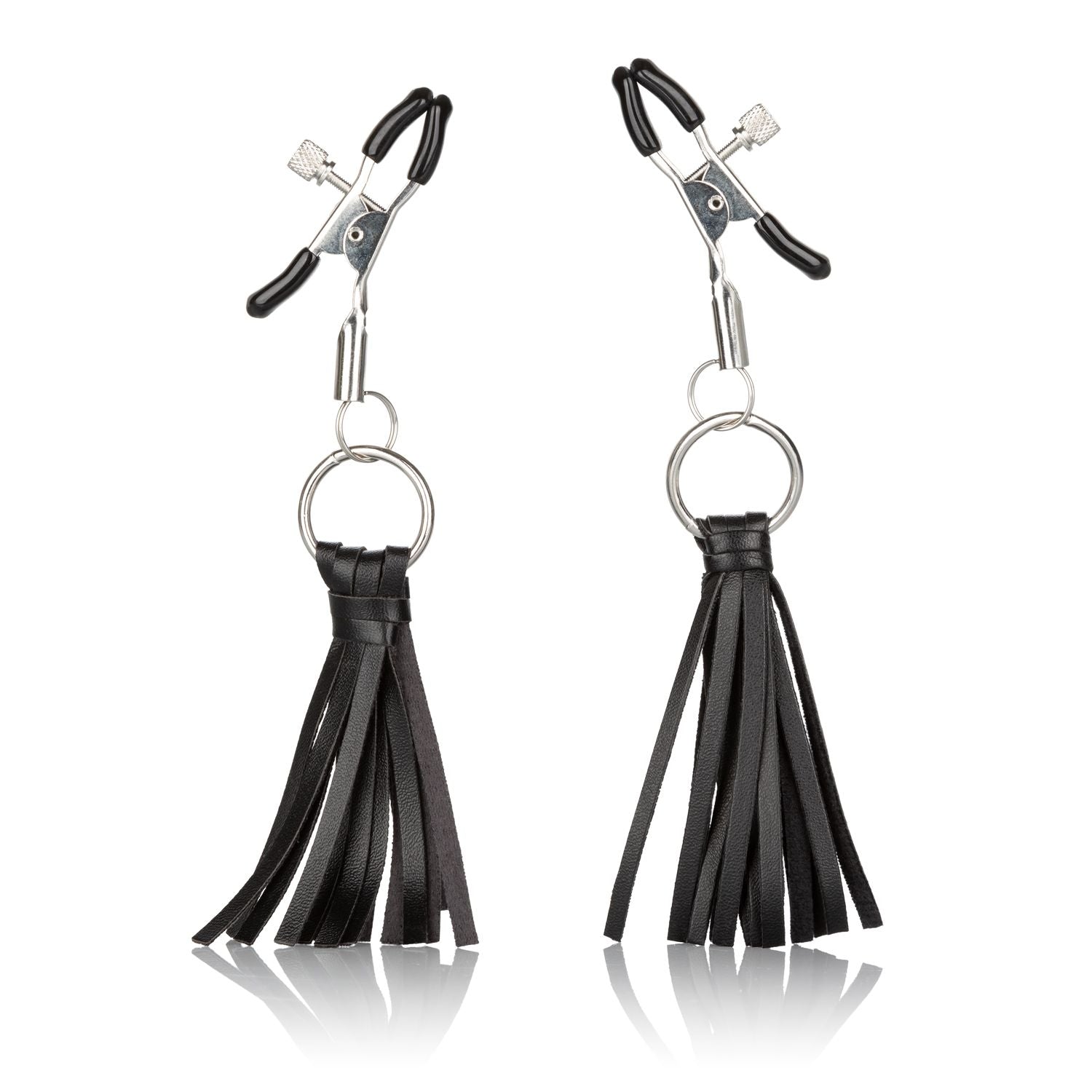 Nipple Play Playful Tassels Nipple Clamps Black Nipple Clamps - Tophatter Daily Deals