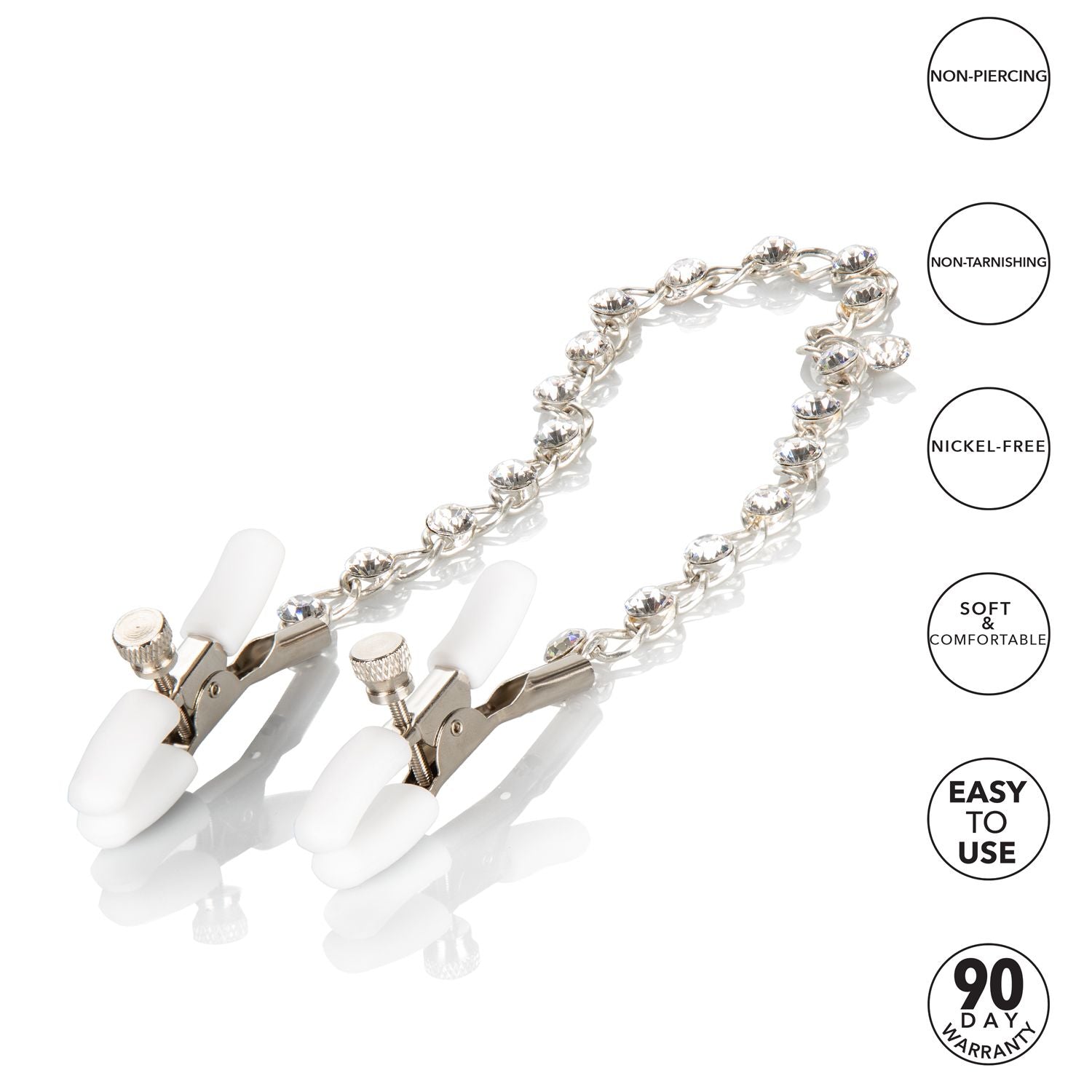 Nipple Play Crystal Nipple Clamps Nipple Clamps - Tophatter Daily Deals