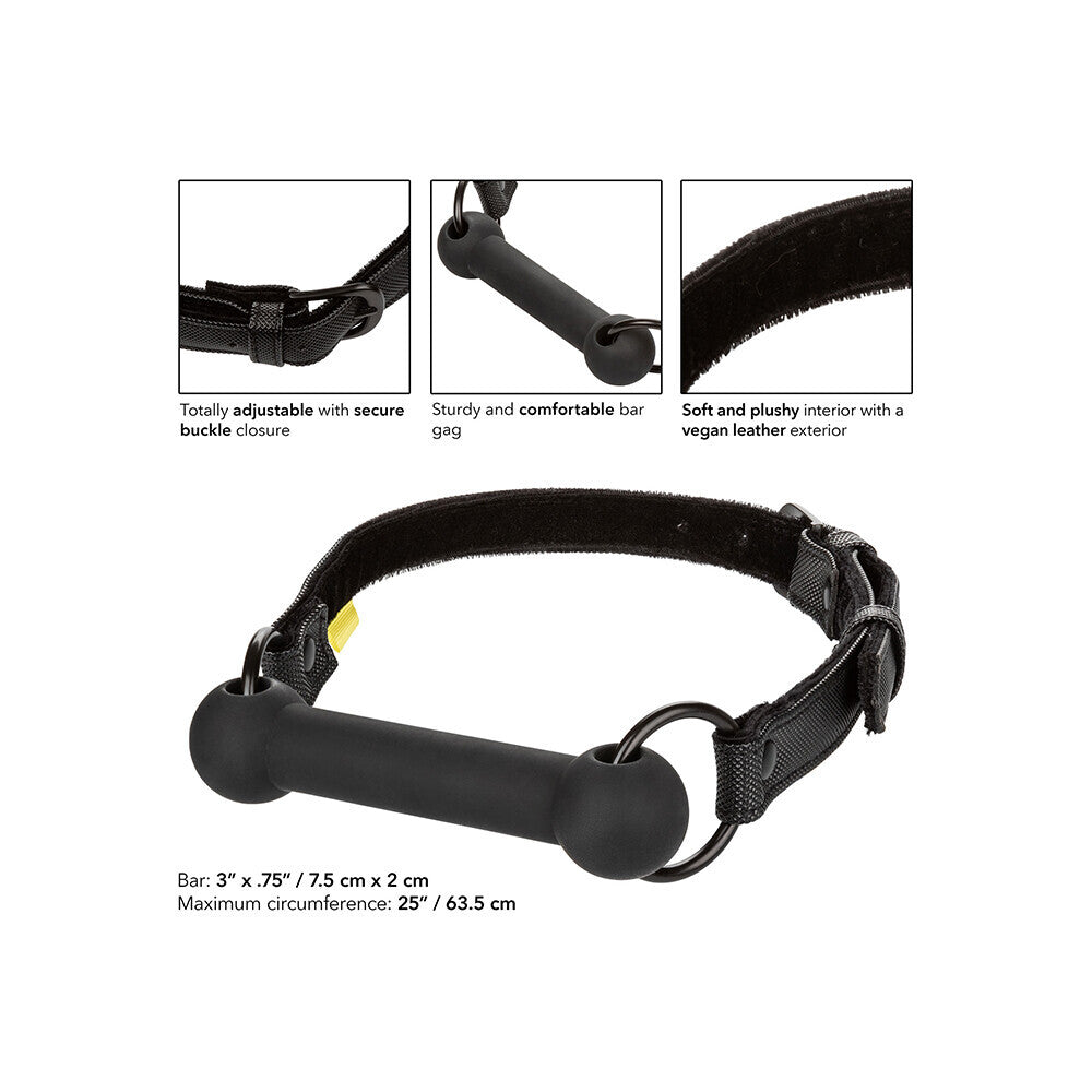 Boundless Bar Gag – Body-Safe Silicone Bar Gag with Vegan Leather Strap > Bondage Gear > Gags and Bits - Tophatter Daily Deals