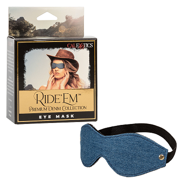 Ride Em Premium Denim Collection Blue – Adjustable Eye Mask > Bondage Gear > Blindfolds - Tophatter Daily Deals