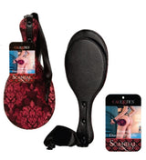 Scandal Round Double Paddle Red and Black Plush Dual Layer Paddle > Bondage Gear > Paddles - Tophatter Daily Deals