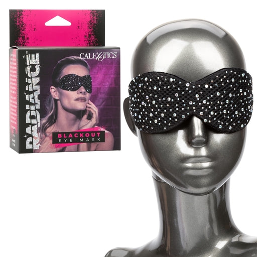 Radiance Blackout Eye Mask with Black Rhinestones and Plush Lining > Bondage Gear > Masks - Tophatter Daily Deals