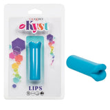 Kyst Lips Mini Massager Blue Silicone Bullet with 10 Vibration Functions and Rechargeable > Vibrators > Mini Vibrators - Tophatter Daily Deals