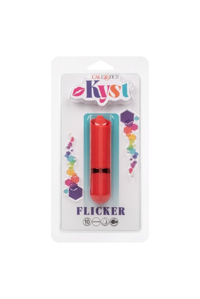 Cal Exotics - Kyst - Flicker Vibrator with Flickering Tongue - Red Sex Toy - Tophatter Daily Deals