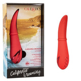 California Dreaming Laguna Beach Lover Red Silicone Vibrator with 10 Vibration Functions and Flickering Tongue Tip > Vibrators > Standard Vibrators - Tophatter Daily Deals