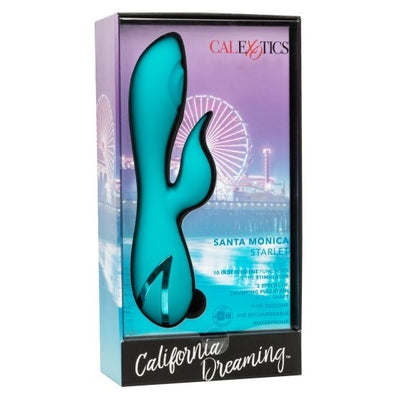 California Dreaming Santa Monica Starlet Teal Massager with 10 Vibration Functions= > Sex Toys For Ladies > G-Spot Vibrators - Tophatter Daily Deals
