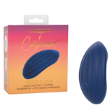 CalExotics Cashmere Velvet Curve Handheld Massager in Navy Blue with 10 Speeds, Liquid Silicone,= > Vibrators > Standard Vibrators - Tophatter Daily Deals