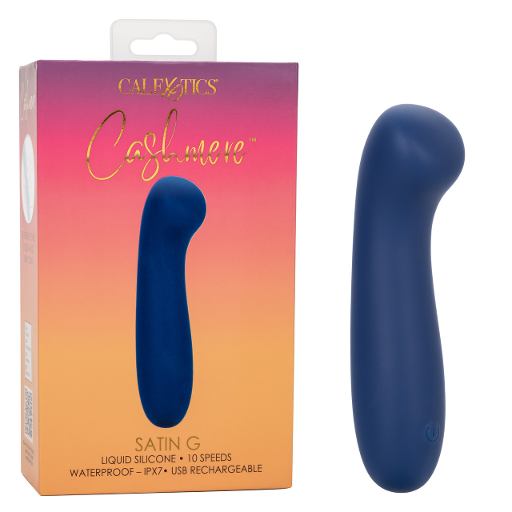 Cashmere Satin G Blue Liquid Silicone Massager With 10 Speeds Waterproof Rechargeable > Vibrators > Standard Vibrators - Tophatter Daily Deals