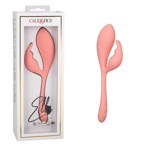 Elle Liquid Silicone Bunny Vibrator in Soft Pink with 10 Vibration Functions and Flexible Body > Vibrators > Ladies > Rabbit - Tophatter Daily Deals