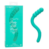 Pretty Little Wands Bubbly Slim Flexible Silicone Massager with 10 Speeds Waterproof Vibrator in Teal > Vibrators > Standard Vibrators - Tophatter Daily Deals