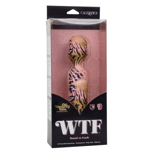 Naughty Bits WTF Wand to Fuck Pink and Gold Flexible Silicone Personal Massager - Waterproof > Sex Toys > Mini Massagers - Tophatter Daily Deals