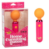 Naughty Bits Home Cumming Queen Vibrating Wand Pink and Orange Silicone Personal Massager > Sex Toys > Mini Massagers - Tophatter Daily Deals