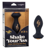 Naughty Bits Shake Your Ass Petite Black Vibrating Butt Plug with Gemstone Button > Anal Range > Jewel Butt Plugs - Tophatter Daily Deals