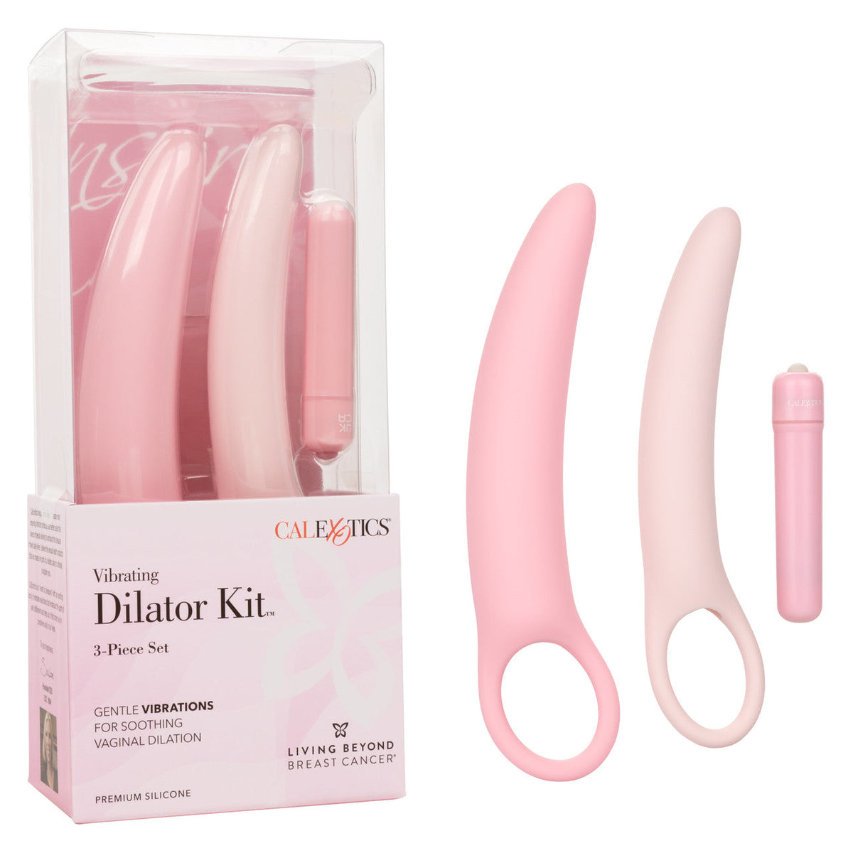 Inspire Vibrating Dilator 3-Piece Set – Ergonomic Silicone Vaginal Dilator Set > Sex Toys > Dilators - Tophatter Daily Deals