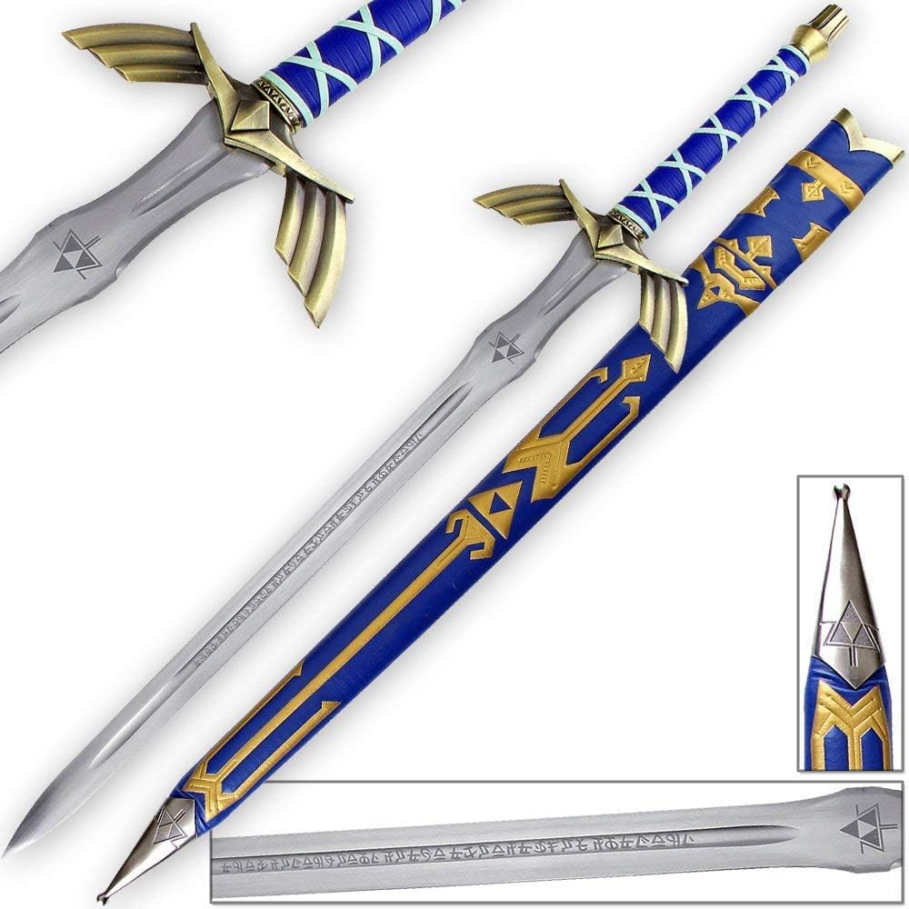 Legend of Zelda Link's Master Sword Deluxe Replica Steel Sword & Sheath - Tophatter Daily Deals