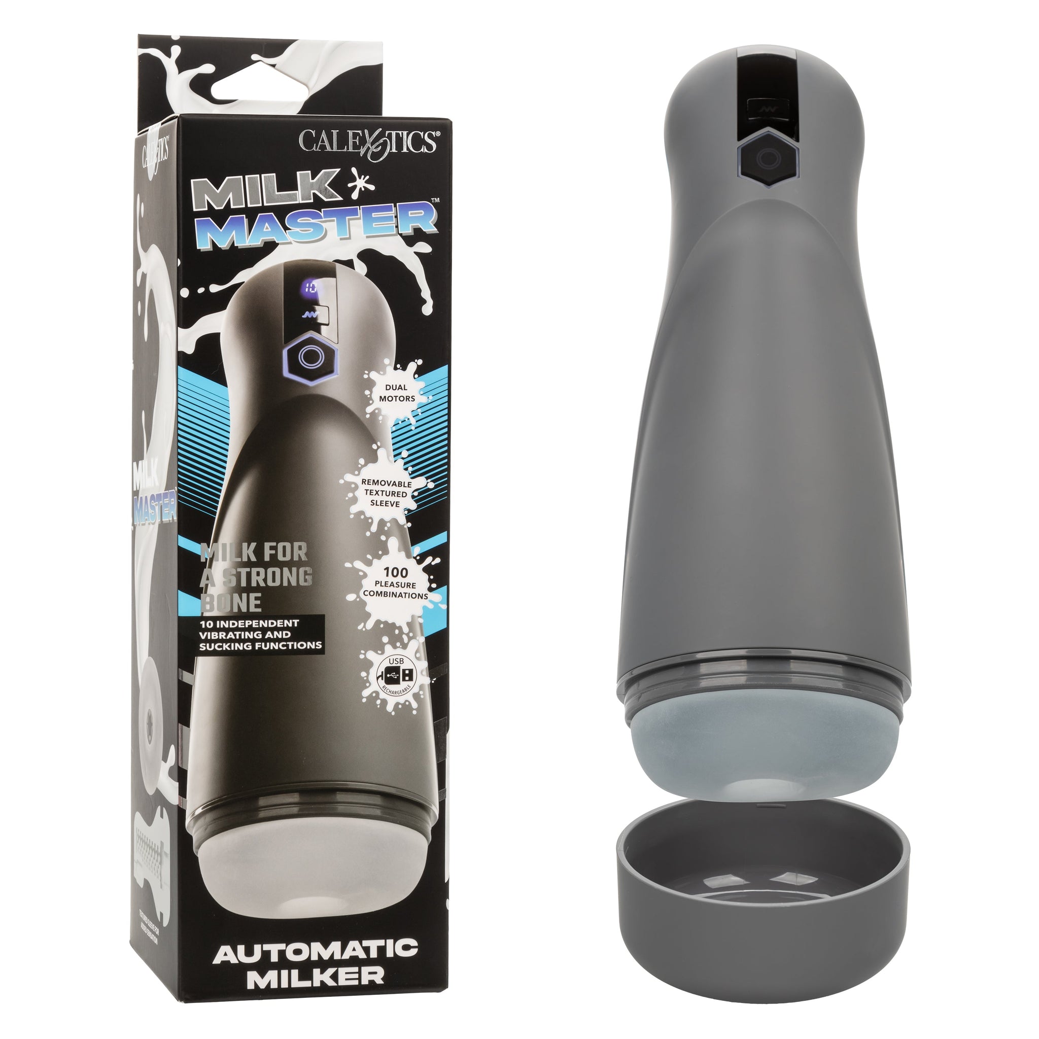 Milk Master Automatic Milker – Rechargeable Masturbator with Suction and Vibration > Sex Toys For Men > Masturbators > Vibrating - Tophatter Daily Deals