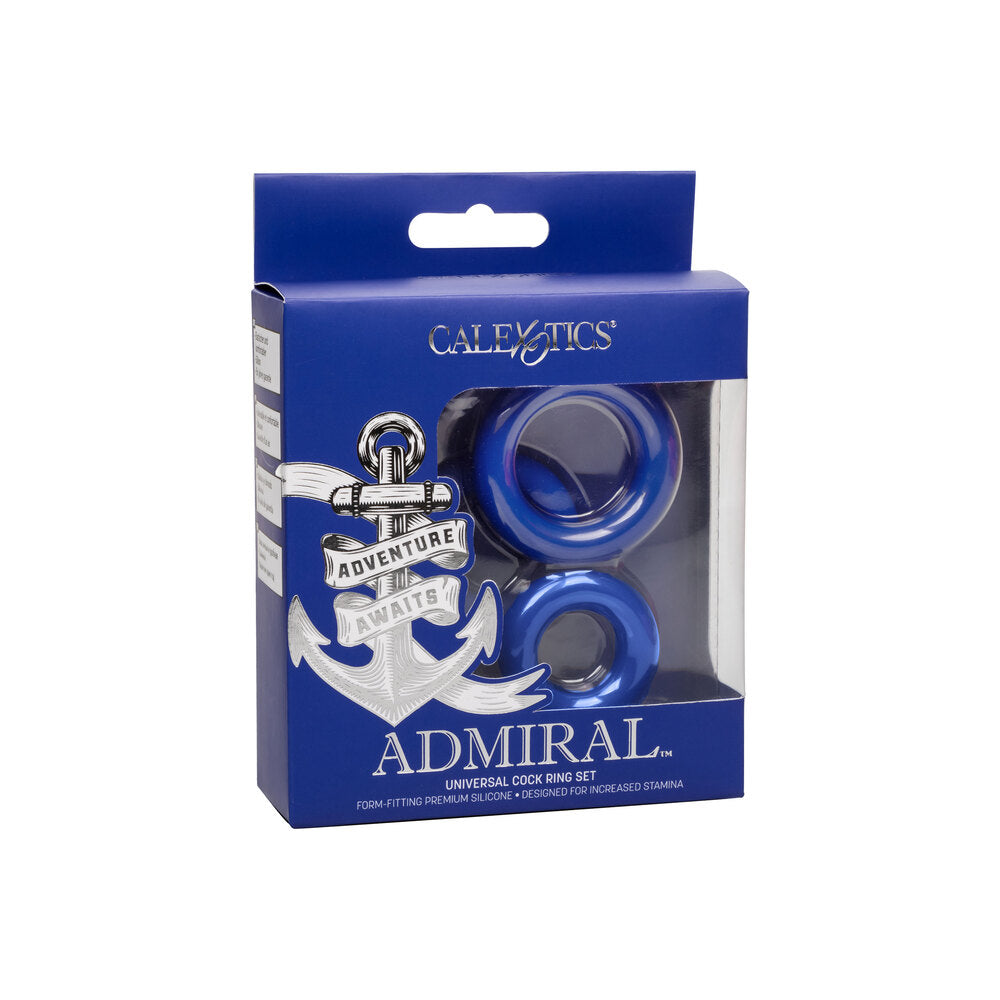 Admiral Universal Cock Ring Set – Gradual Size Silicone Rings Set > Cock Ring > Sets - Tophatter Daily Deals