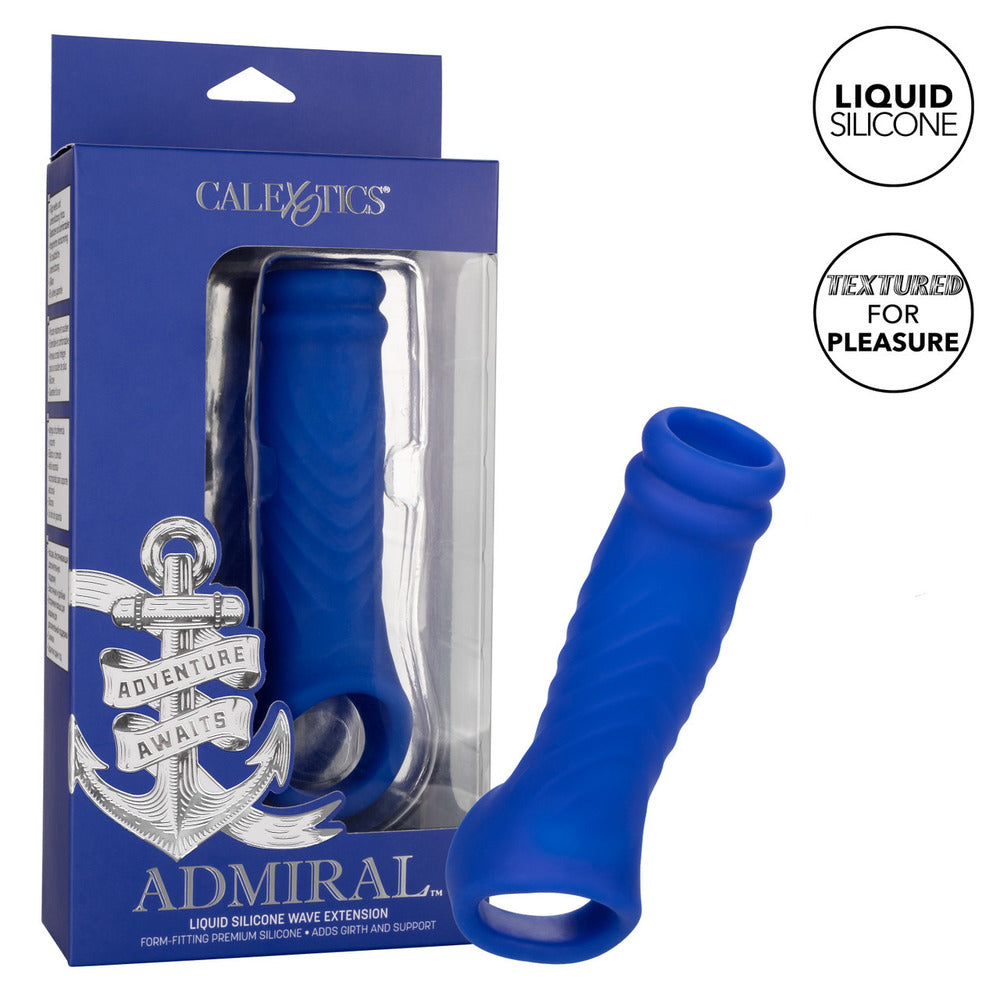 Admiral Wave Extension – Silicone Sleeve Extension > Sex Toys For Men > Penis Sleeves - Tophatter Daily Deals