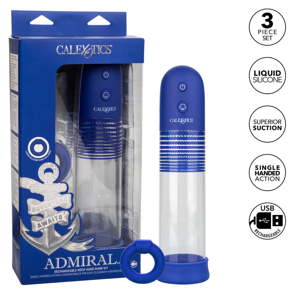 Admiral Rechargeable Automatic Pump Kit – Sleek Rechargeable Penis Pump > Pumps > Penis Pumps Electric - Tophatter Daily Deals