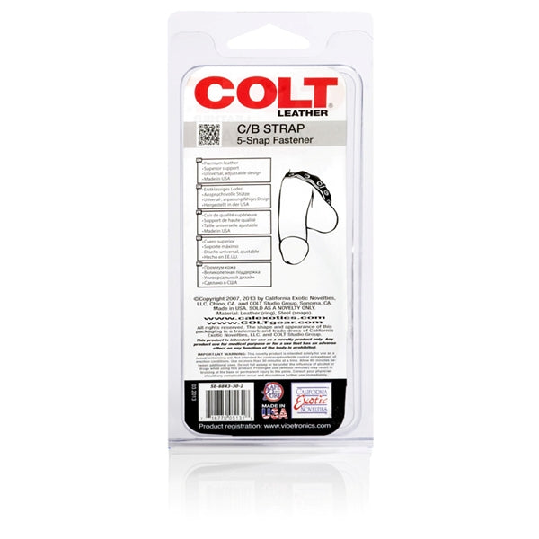 COLT Leather 5 Snap Fastener C-Rings - Tophatter Daily Deals