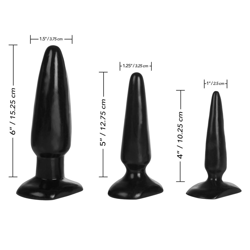 Colt Anal Trainer Kit – Three Graduated Size Butt Plugs > Anal Range > Butt Plug Kits - Tophatter Daily Deals