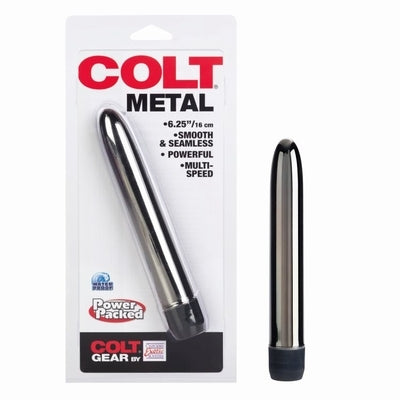 Colt Metal 6.25 Inch – Multi-Speed Silver Vibrator with Smooth Seamless Finish > Vibrators > Standard Vibrators - Tophatter Daily Deals