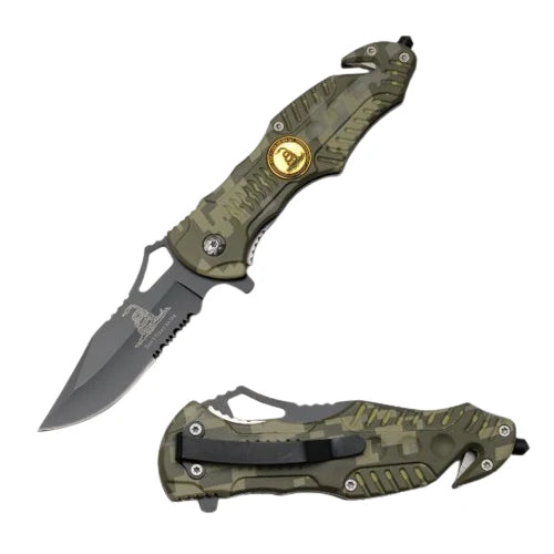 SNAKE EYE - SPRING ASSISTED KNIFE - Tophatter Daily Deals