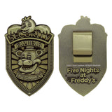 Five Nights at Freddy's – Official Replica Security Badge (Antique Brass Edition) Badge - Tophatter Daily Deals