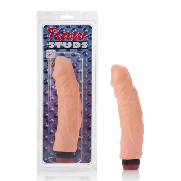 Raw Studs Super Veined Vibrator - Beige - Tophatter Daily Deals