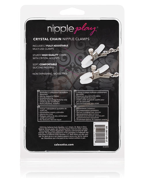 Nipple Play Crystal Nipple Clamps Nipple Clamps - Tophatter Daily Deals