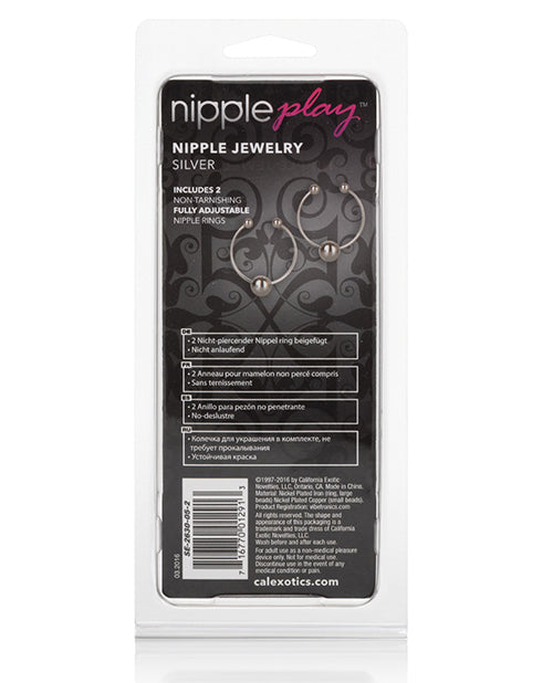 Nipple Play Nipple Jewelry - Silver Rings Body Jewelry - Tophatter Daily Deals