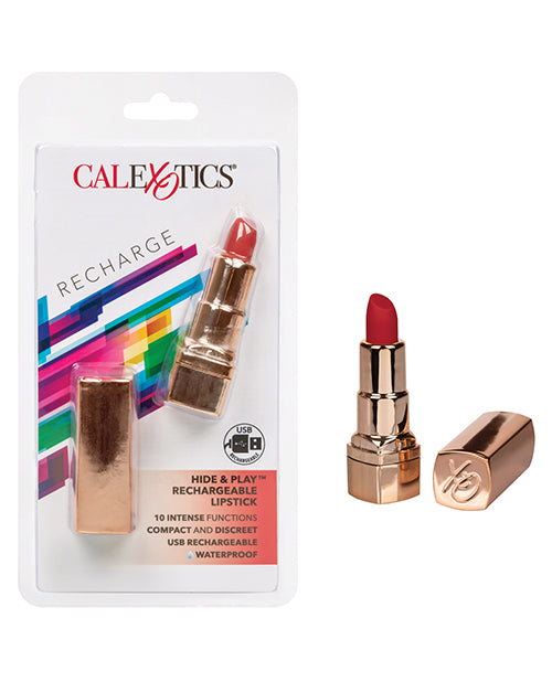 Hide & Play Rechargeable Lipstick Vibe Bullets - Tophatter Daily Deals