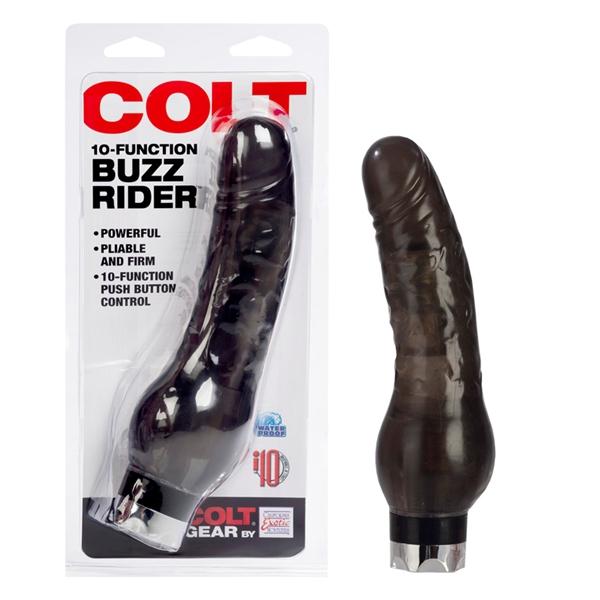 Colot 10 Function Buzz Rider Black Vibrator - Tophatter Daily Deals