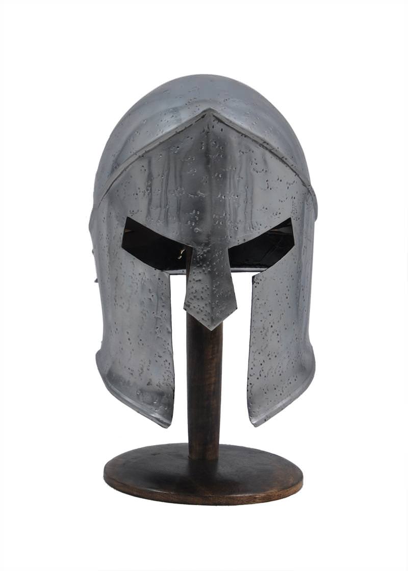 300 Spartan Steel Functional Helmet Roman Armor 16 Guage Collectible Weapons - Tophatter Daily Deals